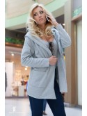 Women\'s light gray blouse 9877 - Online store - Boutique